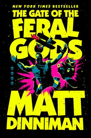 Ace cover of The Gate of the Feral Gods, book four, yellow lettering over a masked figure on a black background