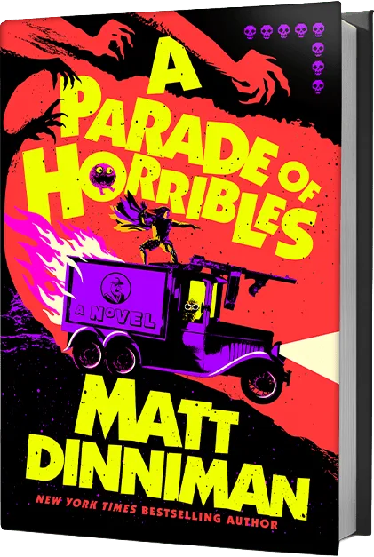 3D render of A Parade of Horribles, book eight, from the author's website